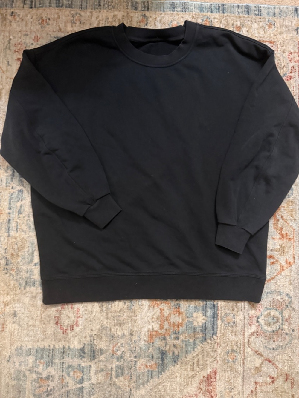 Lululemon Classic Black Crewneck Sweater